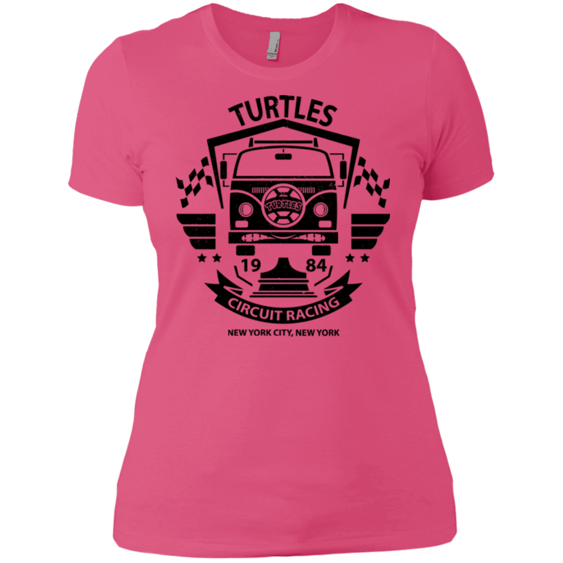 T-Shirts Hot Pink / X-Small Turtles Circuit Women's Premium T-Shirt