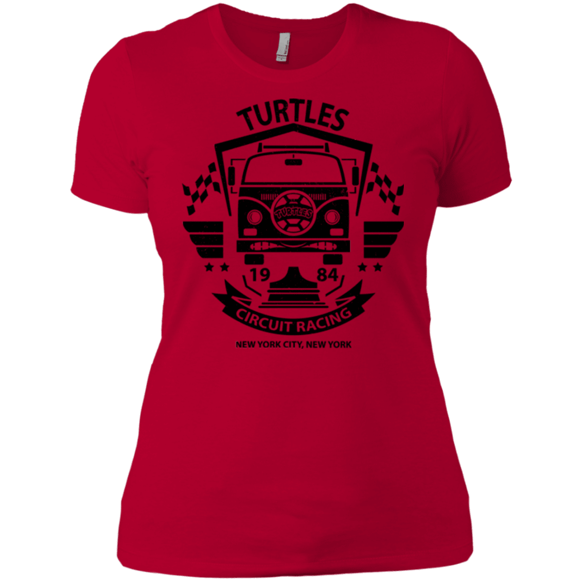 T-Shirts Red / X-Small Turtles Circuit Women's Premium T-Shirt