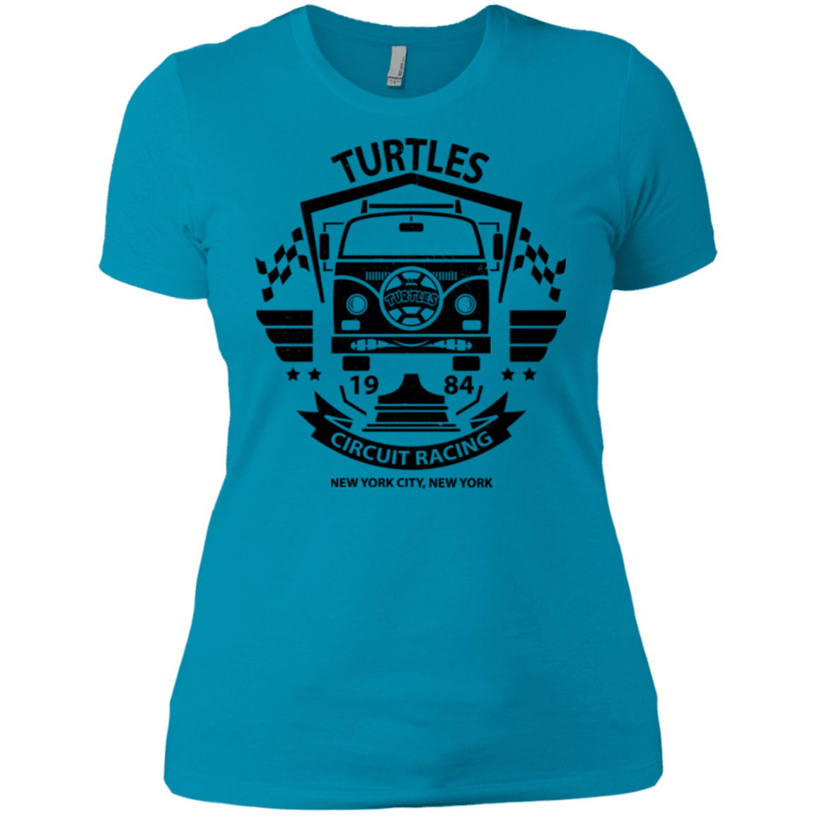 T-Shirts Turquoise / X-Small Turtles Circuit Women's Premium T-Shirt