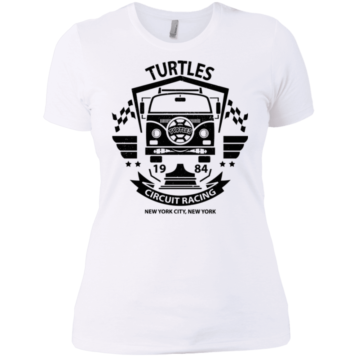 T-Shirts White / X-Small Turtles Circuit Women's Premium T-Shirt