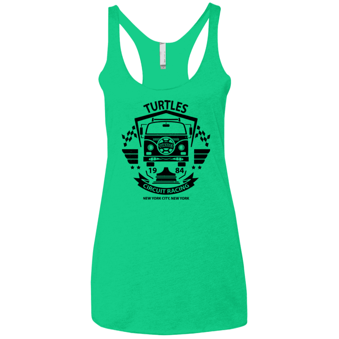 T-Shirts Envy / X-Small Turtles Circuit Women's Triblend Racerback Tank