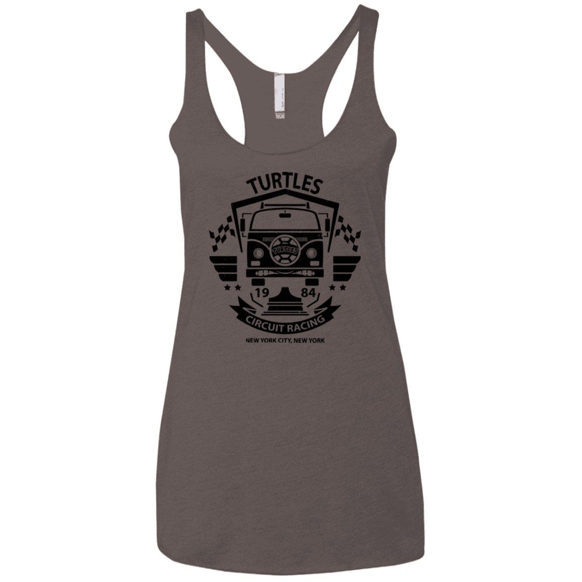 T-Shirts Macchiato / X-Small Turtles Circuit Women's Triblend Racerback Tank