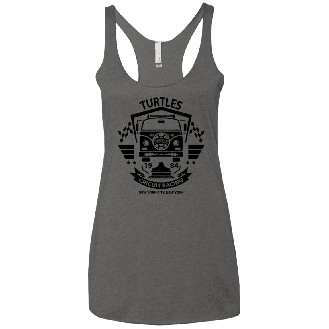 T-Shirts Premium Heather / X-Small Turtles Circuit Women's Triblend Racerback Tank