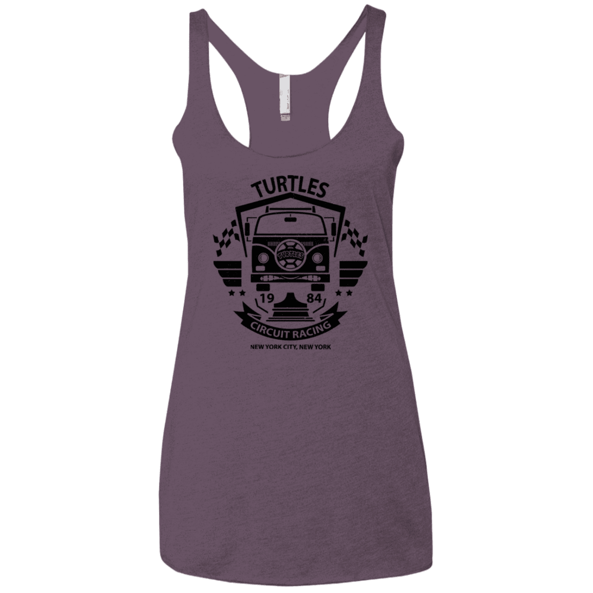 T-Shirts Vintage Purple / X-Small Turtles Circuit Women's Triblend Racerback Tank