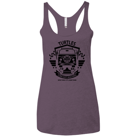 T-Shirts Vintage Purple / X-Small Turtles Circuit Women's Triblend Racerback Tank