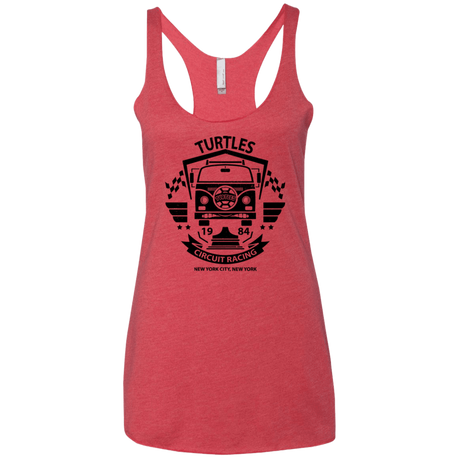T-Shirts Vintage Red / X-Small Turtles Circuit Women's Triblend Racerback Tank