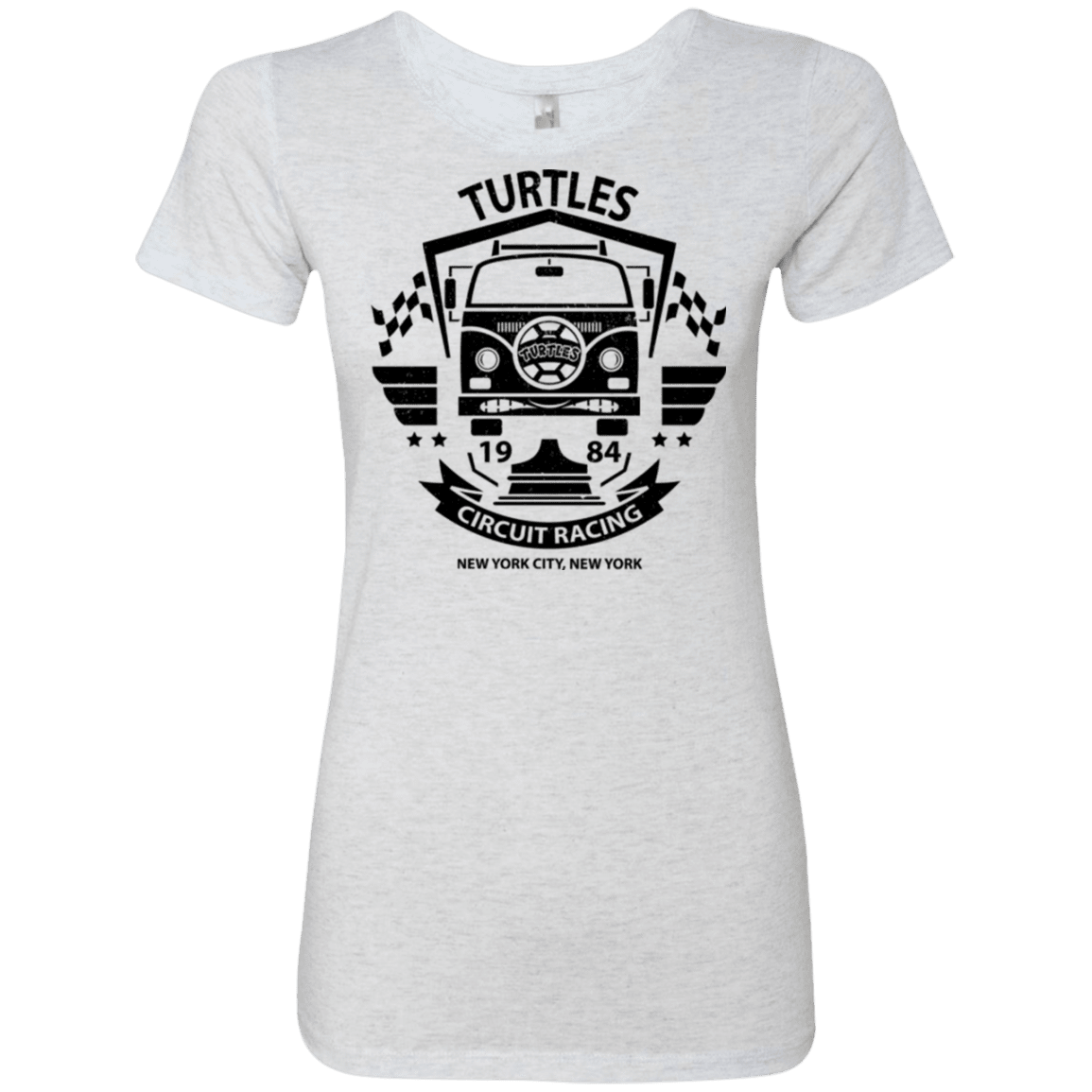 T-Shirts Heather White / Small Turtles Circuit Women's Triblend T-Shirt