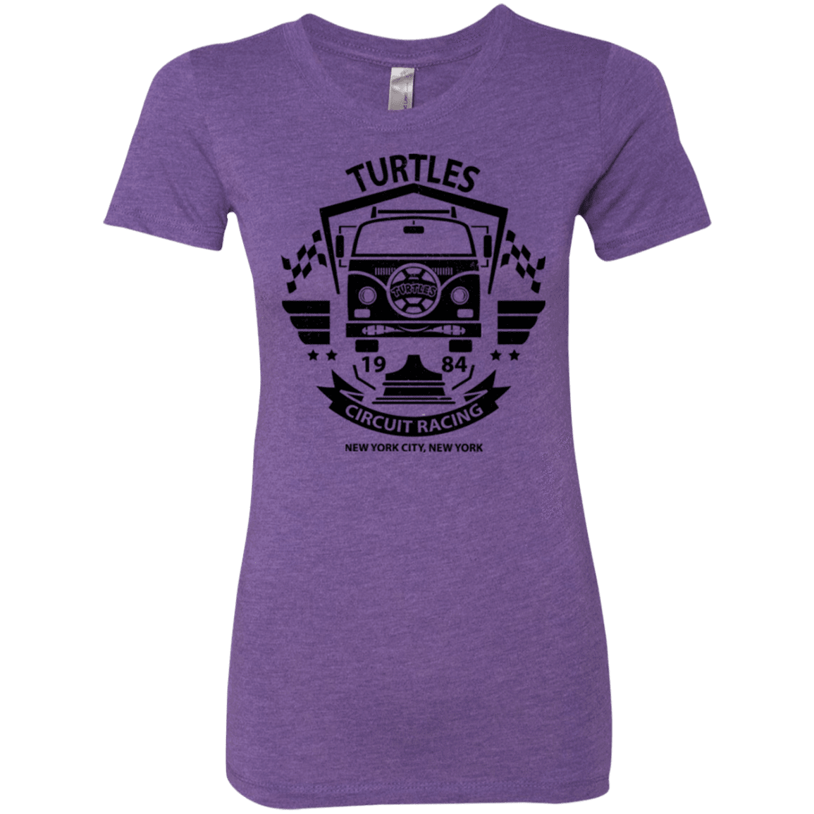 T-Shirts Purple Rush / Small Turtles Circuit Women's Triblend T-Shirt