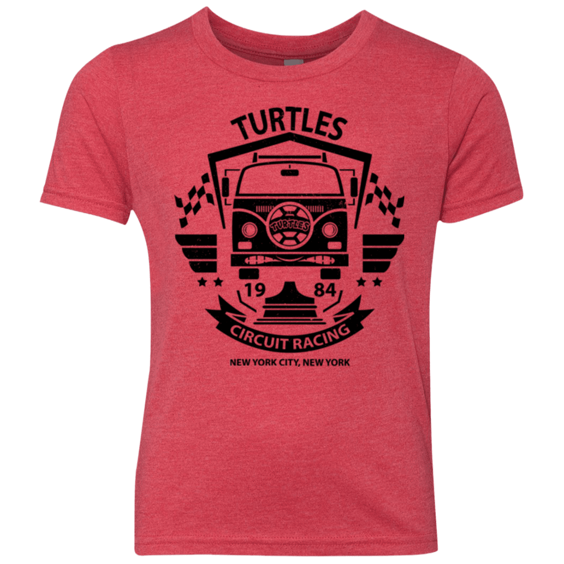 T-Shirts Vintage Red / YXS Turtles Circuit Youth Triblend T-Shirt