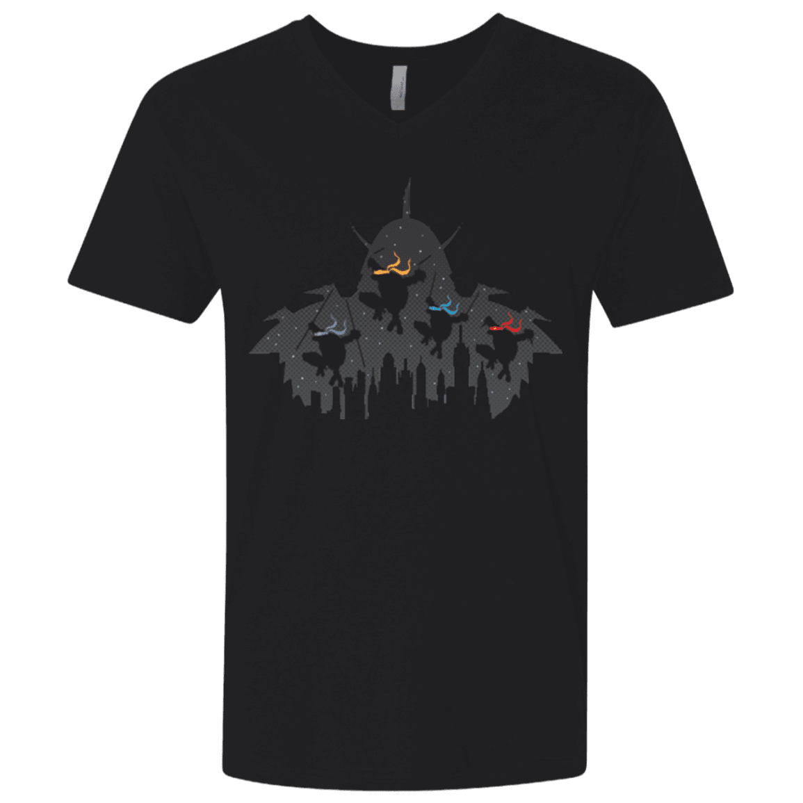 T-Shirts Black / X-Small Turtles Men's Premium V-Neck