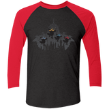 T-Shirts Vintage Black/Vintage Red / X-Small Turtles Men's Triblend 3/4 Sleeve