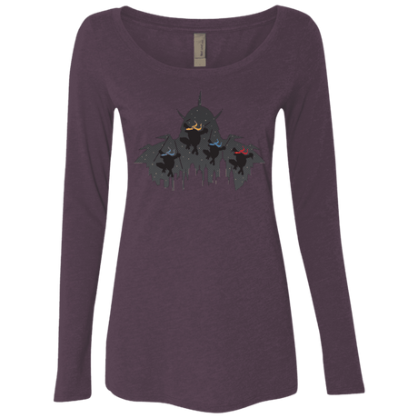 T-Shirts Vintage Purple / Small Turtles Women's Triblend Long Sleeve Shirt