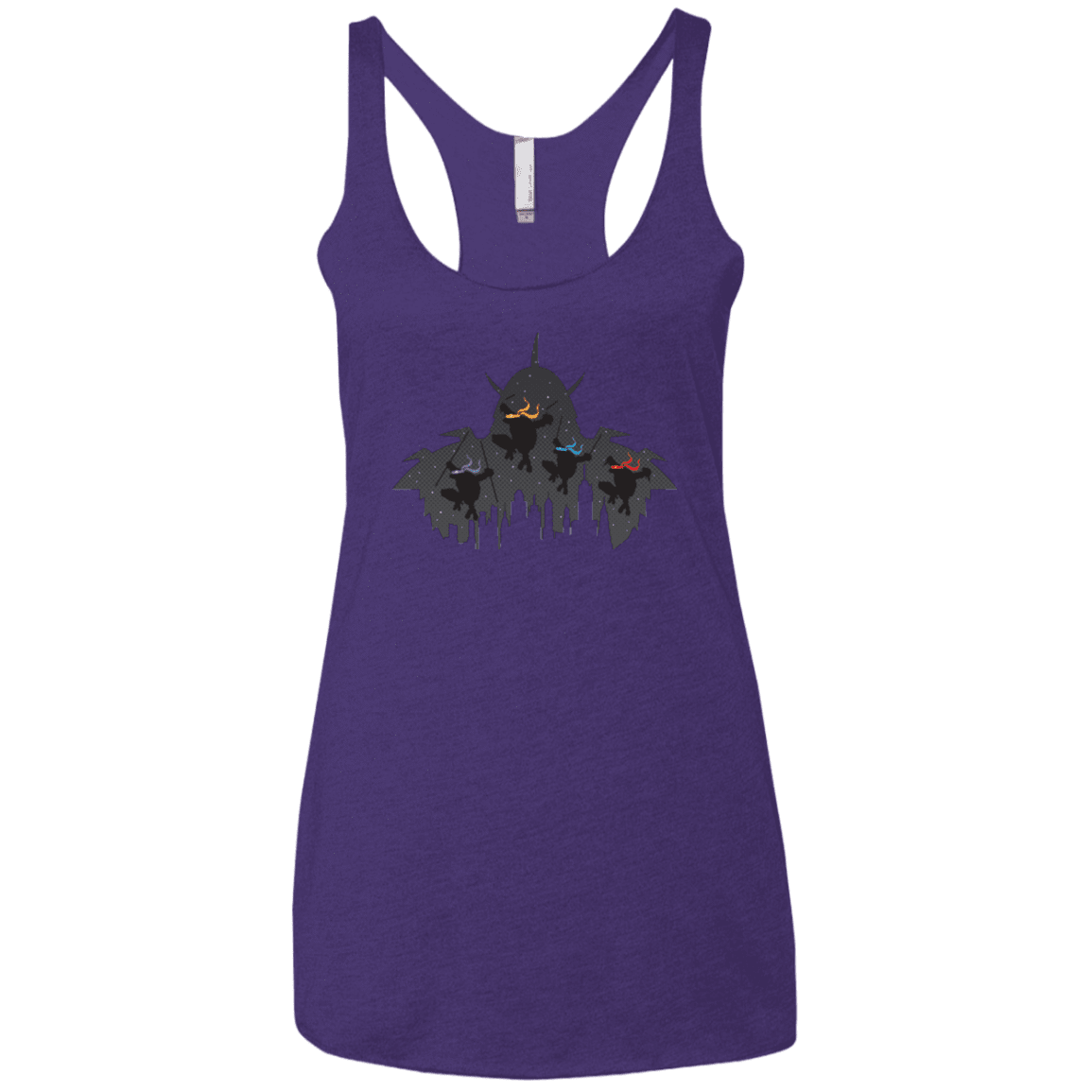 T-Shirts Purple / X-Small Turtles Women's Triblend Racerback Tank