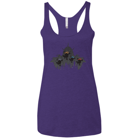 T-Shirts Purple / X-Small Turtles Women's Triblend Racerback Tank