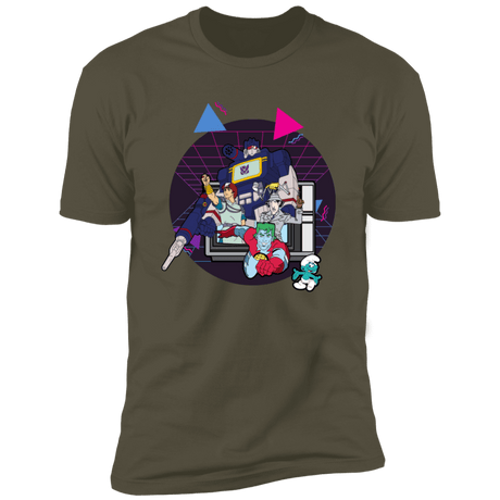 T-Shirts Military Green / S TV Toons 1 Men's Premium T-Shirt