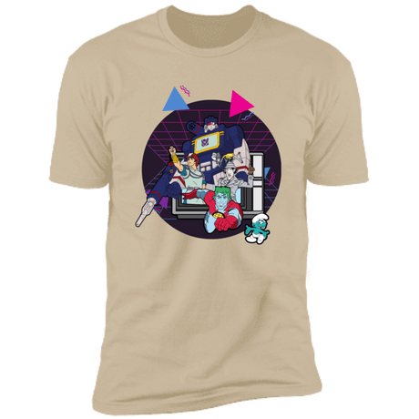 T-Shirts Sand / S TV Toons 1 Men's Premium T-Shirt