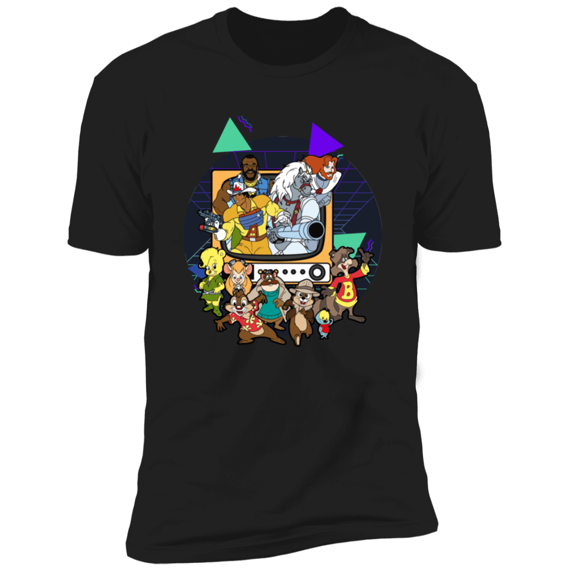 T-Shirts Black / S TV Toons 2 Men's Premium T-Shirt