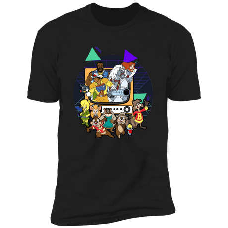 T-Shirts Black / S TV Toons 2 Men's Premium T-Shirt