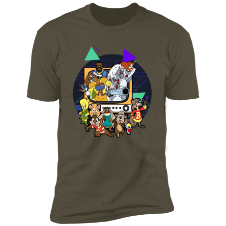 T-Shirts Military Green / S TV Toons 2 Men's Premium T-Shirt