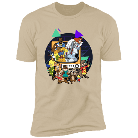T-Shirts Sand / S TV Toons 2 Men's Premium T-Shirt