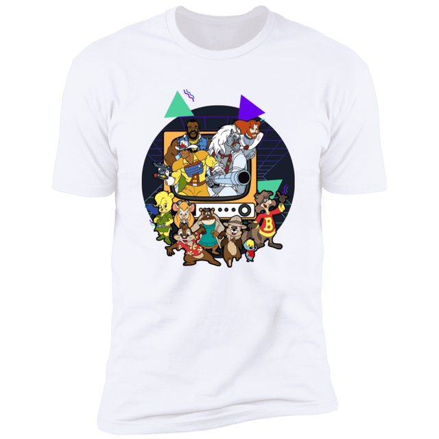 T-Shirts White / S TV Toons 2 Men's Premium T-Shirt