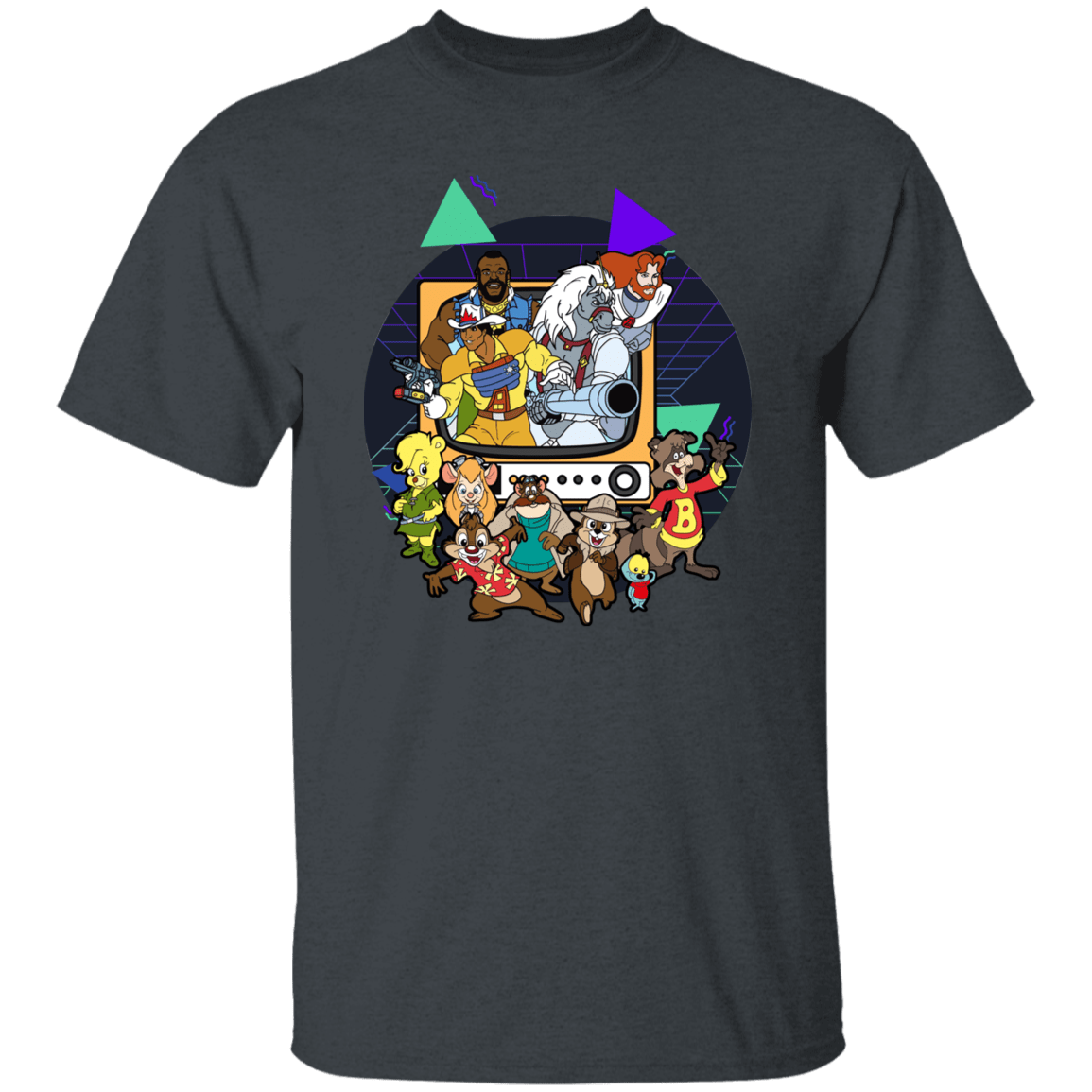 T-Shirts Dark Heather / S TV Toons 2 T-Shirt