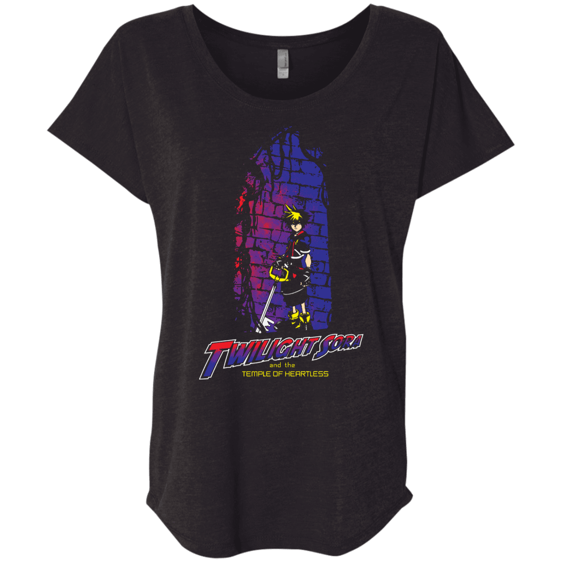 T-Shirts Vintage Black / X-Small Twilight Sora Triblend Dolman Sleeve
