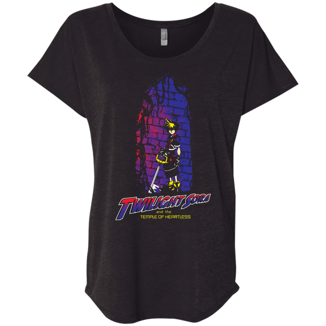 T-Shirts Vintage Black / X-Small Twilight Sora Triblend Dolman Sleeve