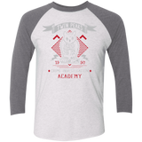 T-Shirts Heather White/Premium Heather / X-Small Twin Peaks Academy Men's Triblend 3/4 Sleeve