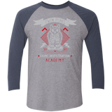T-Shirts Premium Heather/ Vintage Navy / X-Small Twin Peaks Academy Men's Triblend 3/4 Sleeve