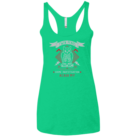 T-Shirts Envy / X-Small Twin Peaks Academy Women's Triblend Racerback Tank