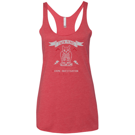 T-Shirts Vintage Red / X-Small Twin Peaks Academy Women's Triblend Racerback Tank