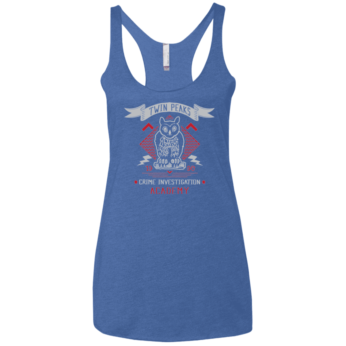 T-Shirts Vintage Royal / X-Small Twin Peaks Academy Women's Triblend Racerback Tank