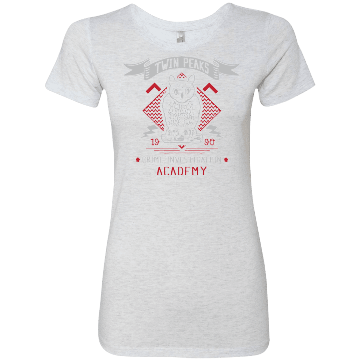 T-Shirts Heather White / Small Twin Peaks Academy Women's Triblend T-Shirt