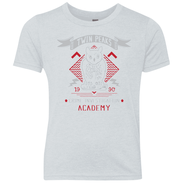 T-Shirts Heather White / YXS Twin Peaks Academy Youth Triblend T-Shirt