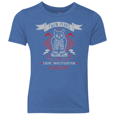 T-Shirts Vintage Royal / YXS Twin Peaks Academy Youth Triblend T-Shirt