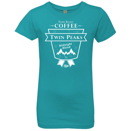 T-Shirts Tahiti Blue / YXS Twin Peaks Dark Roast Girls Premium T-Shirt