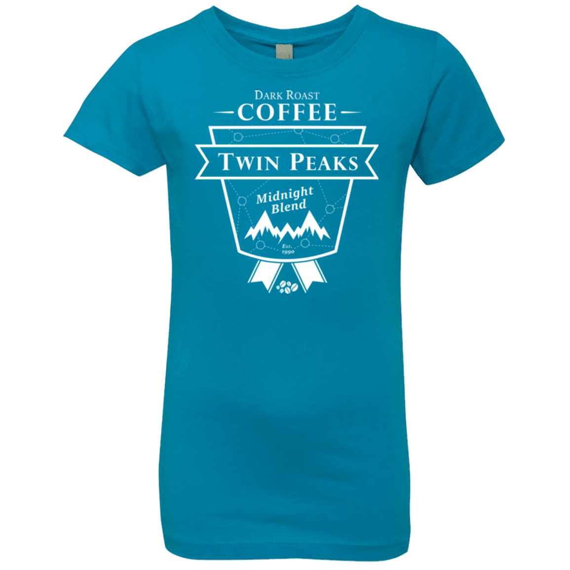 T-Shirts Turquoise / YXS Twin Peaks Dark Roast Girls Premium T-Shirt