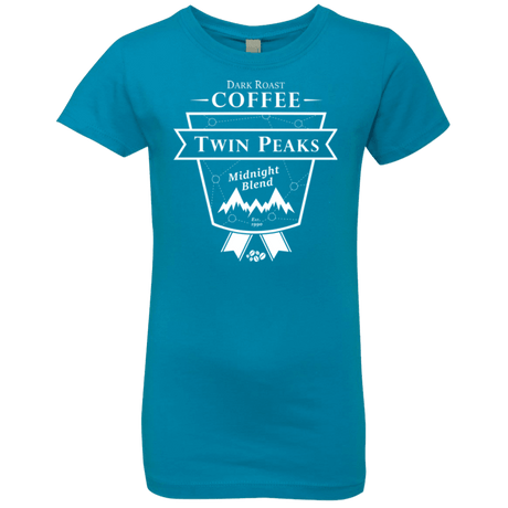 T-Shirts Turquoise / YXS Twin Peaks Dark Roast Girls Premium T-Shirt