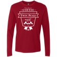 T-Shirts Cardinal / Small Twin Peaks Dark Roast Men's Premium Long Sleeve