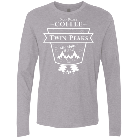 T-Shirts Heather Grey / Small Twin Peaks Dark Roast Men's Premium Long Sleeve
