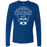 T-Shirts Royal / Small Twin Peaks Dark Roast Men's Premium Long Sleeve
