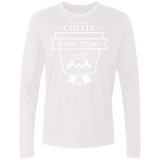 T-Shirts White / Small Twin Peaks Dark Roast Men's Premium Long Sleeve