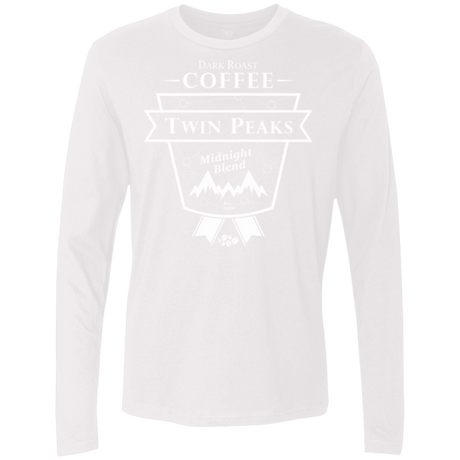T-Shirts White / Small Twin Peaks Dark Roast Men's Premium Long Sleeve