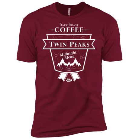 T-Shirts Cardinal / X-Small Twin Peaks Dark Roast Men's Premium T-Shirt