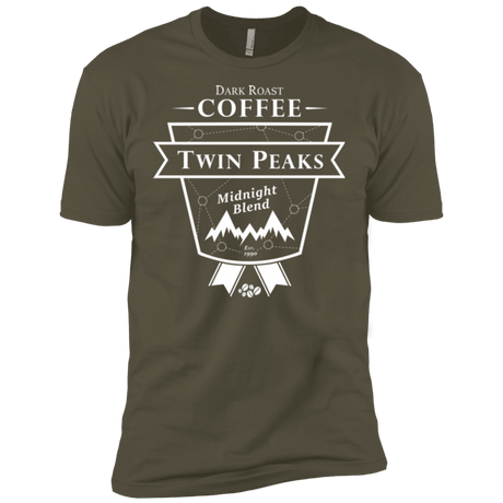T-Shirts Military Green / X-Small Twin Peaks Dark Roast Men's Premium T-Shirt