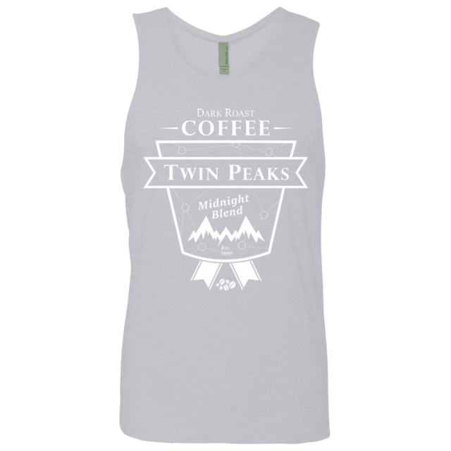T-Shirts Heather Grey / Small Twin Peaks Dark Roast Men's Premium Tank Top