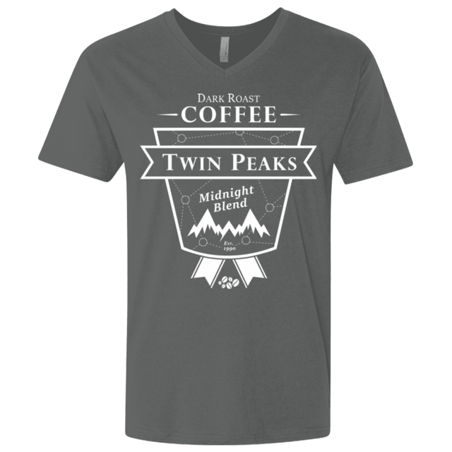 T-Shirts Heavy Metal / X-Small Twin Peaks Dark Roast Men's Premium V-Neck
