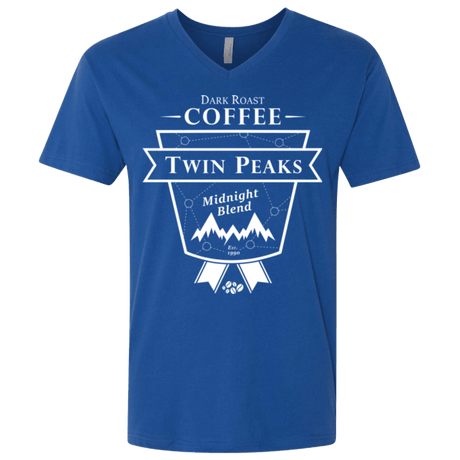 T-Shirts Royal / X-Small Twin Peaks Dark Roast Men's Premium V-Neck