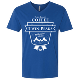T-Shirts Royal / X-Small Twin Peaks Dark Roast Men's Premium V-Neck